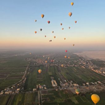 Hot Air Balloons Above Luxor